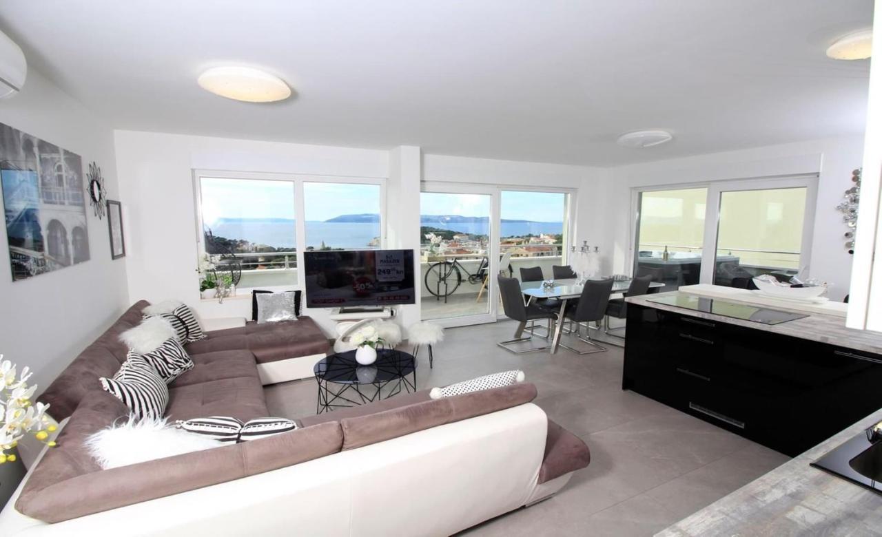 Leilighet New Penthouse 150 M2 With Private Jacuzzi, Beautiful Sea, City And Island View Makarska